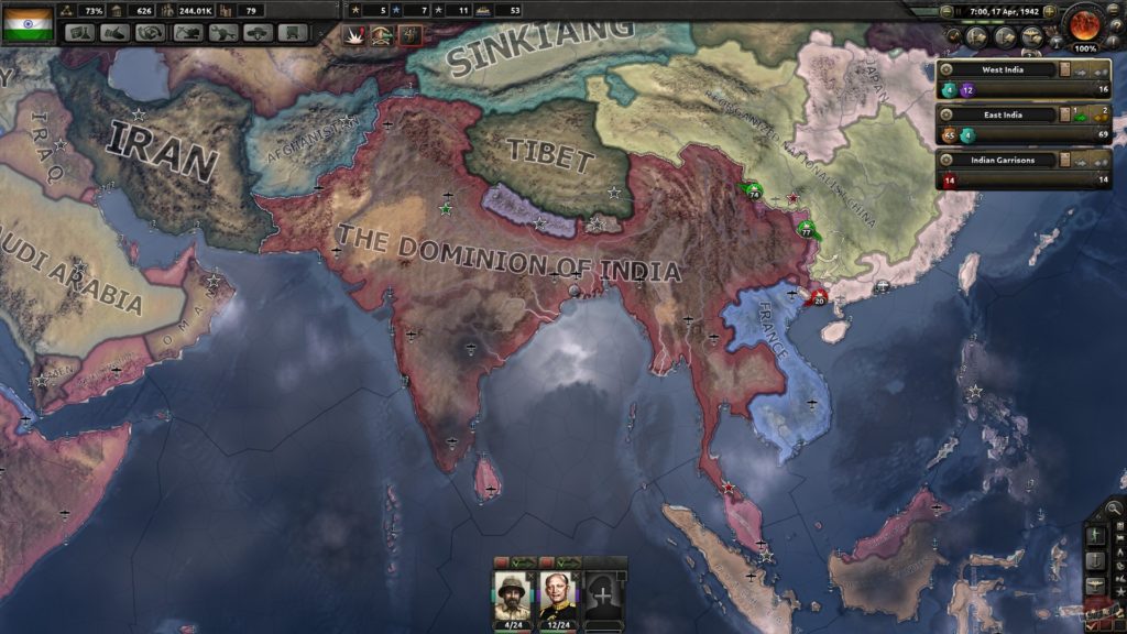 Кадр из игры Hearts of Iron IV