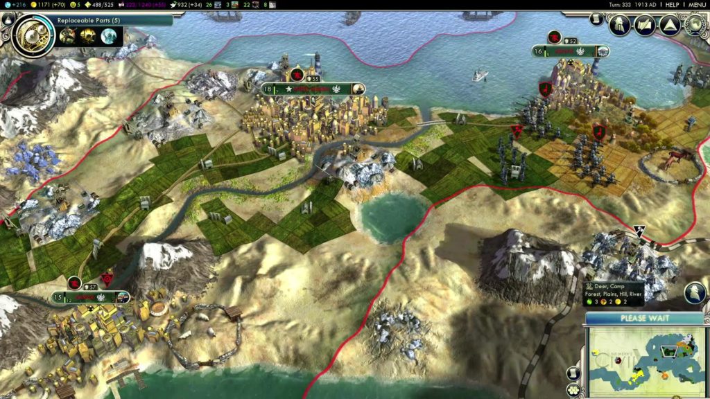 Кадр из игры Civilization V