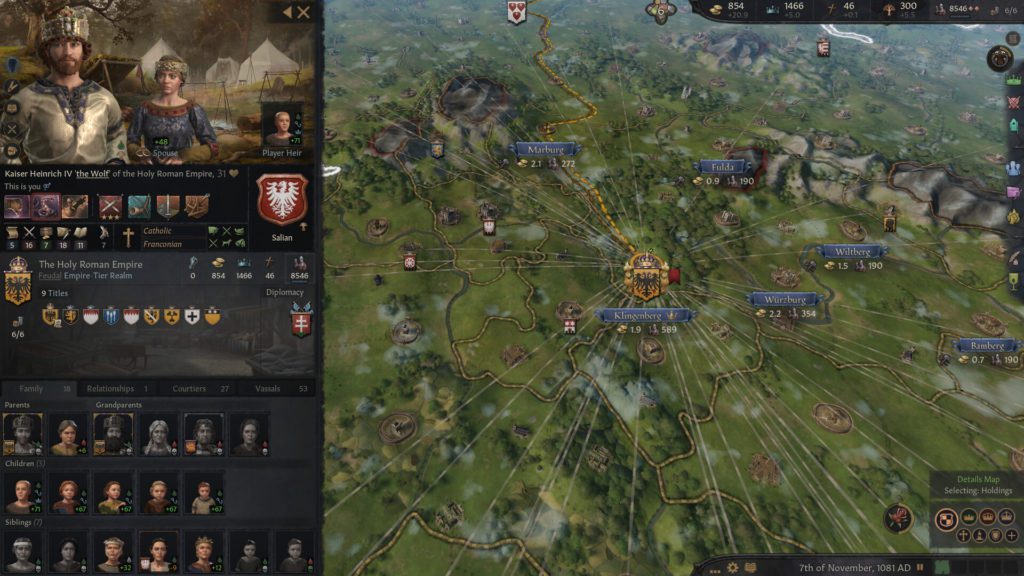 Кадр из игры Crusader Kings III