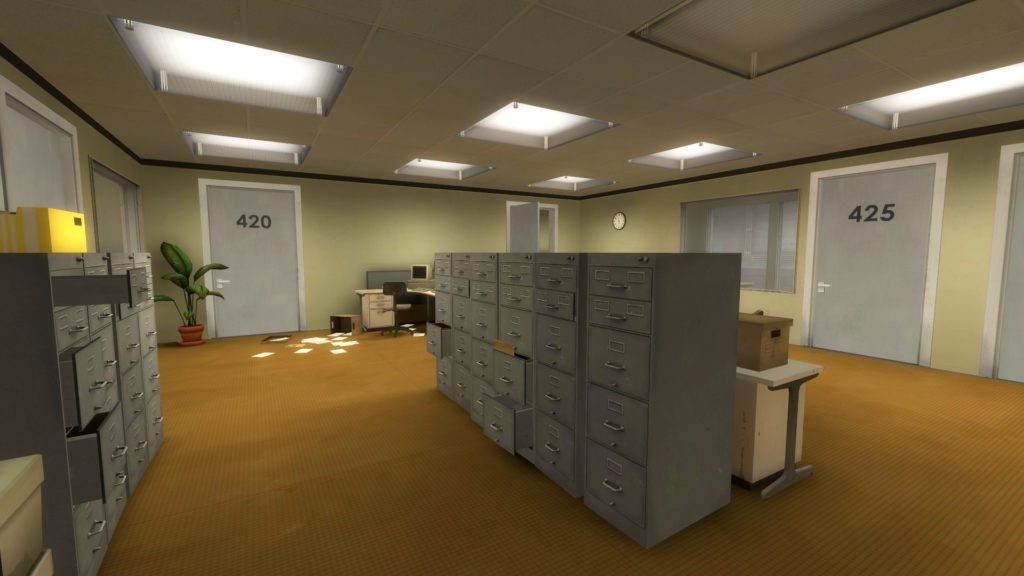 Кадр из игры The Stanley Parable