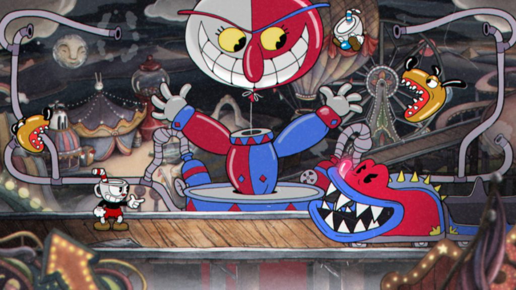Кадр из игры Cuphead