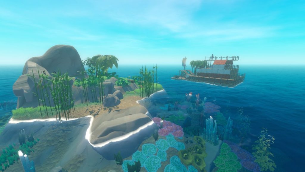 кадр из игры Raft